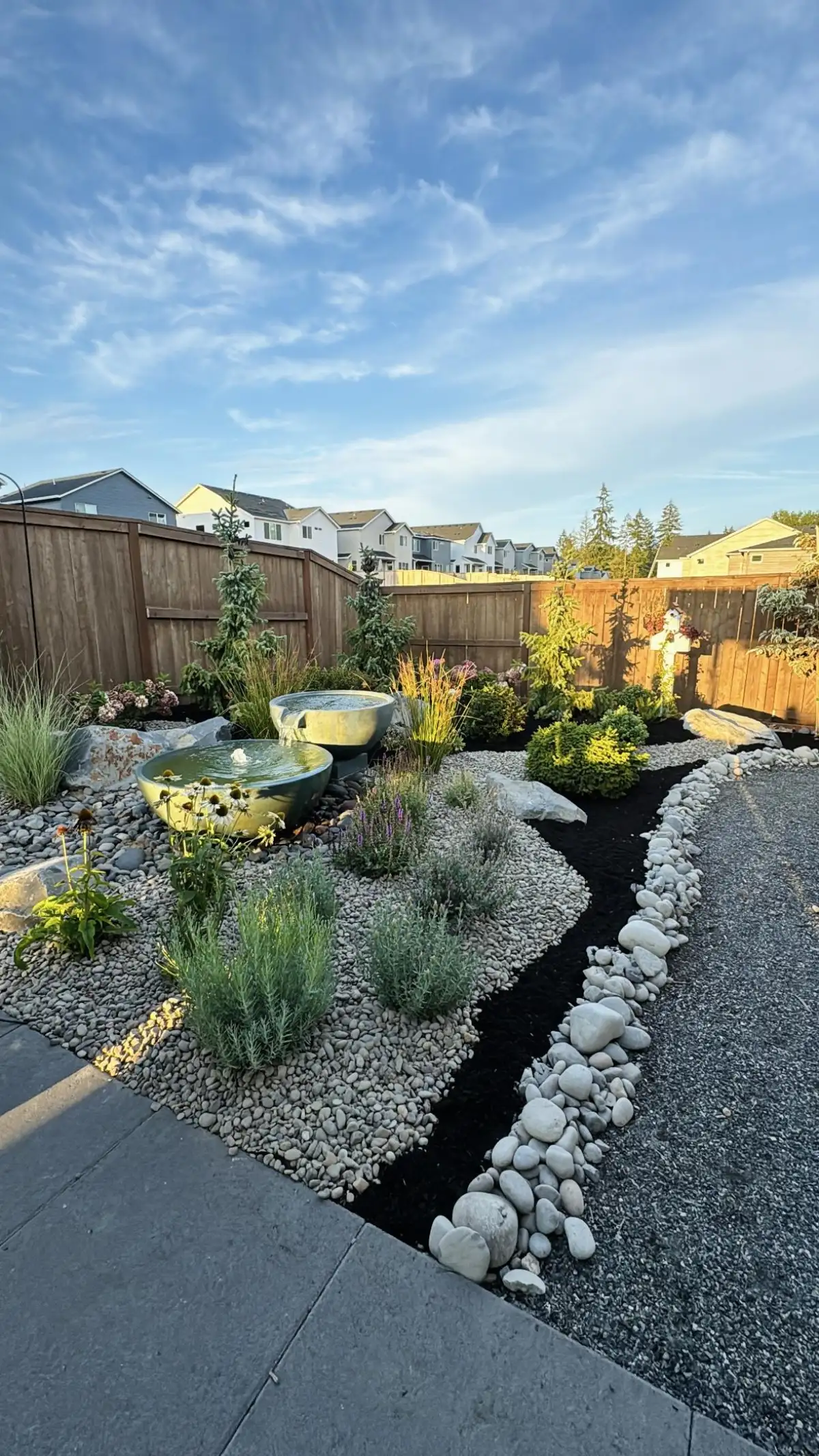 Sod installation and planting bed construction in Sherwood Oregon