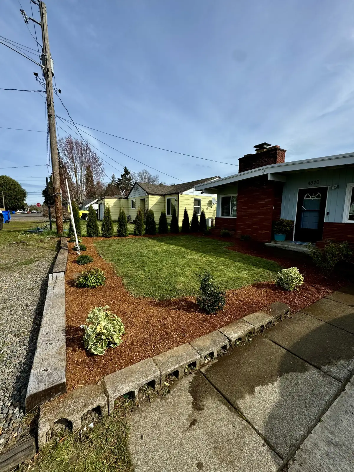 Landscape design project in Tigard Oregon